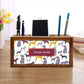 personalised Wooden desk organiser - Colorful Dog Nutcase
