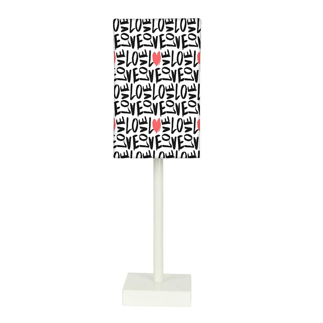 Tall Table Lamp For Living Rooms -   Love Repeat Pattern Nutcase