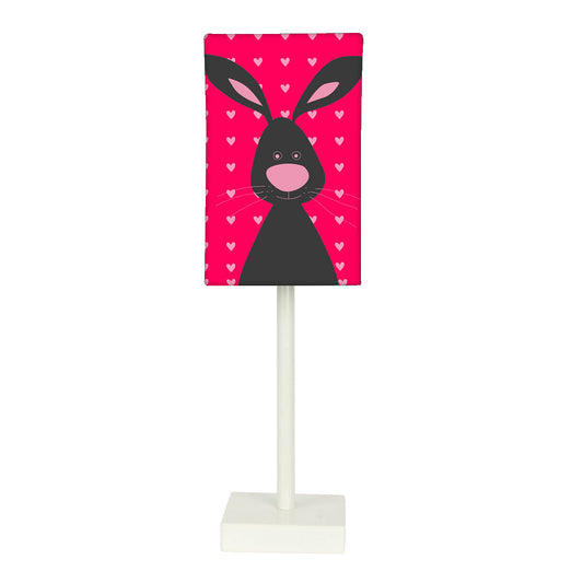Tall Table Lamp For Living Rooms -   Pink Rabbit Nutcase