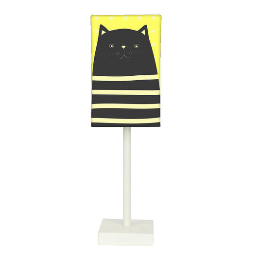 Tall Table Lamp For Living Rooms -   Yellow Cat Nutcase