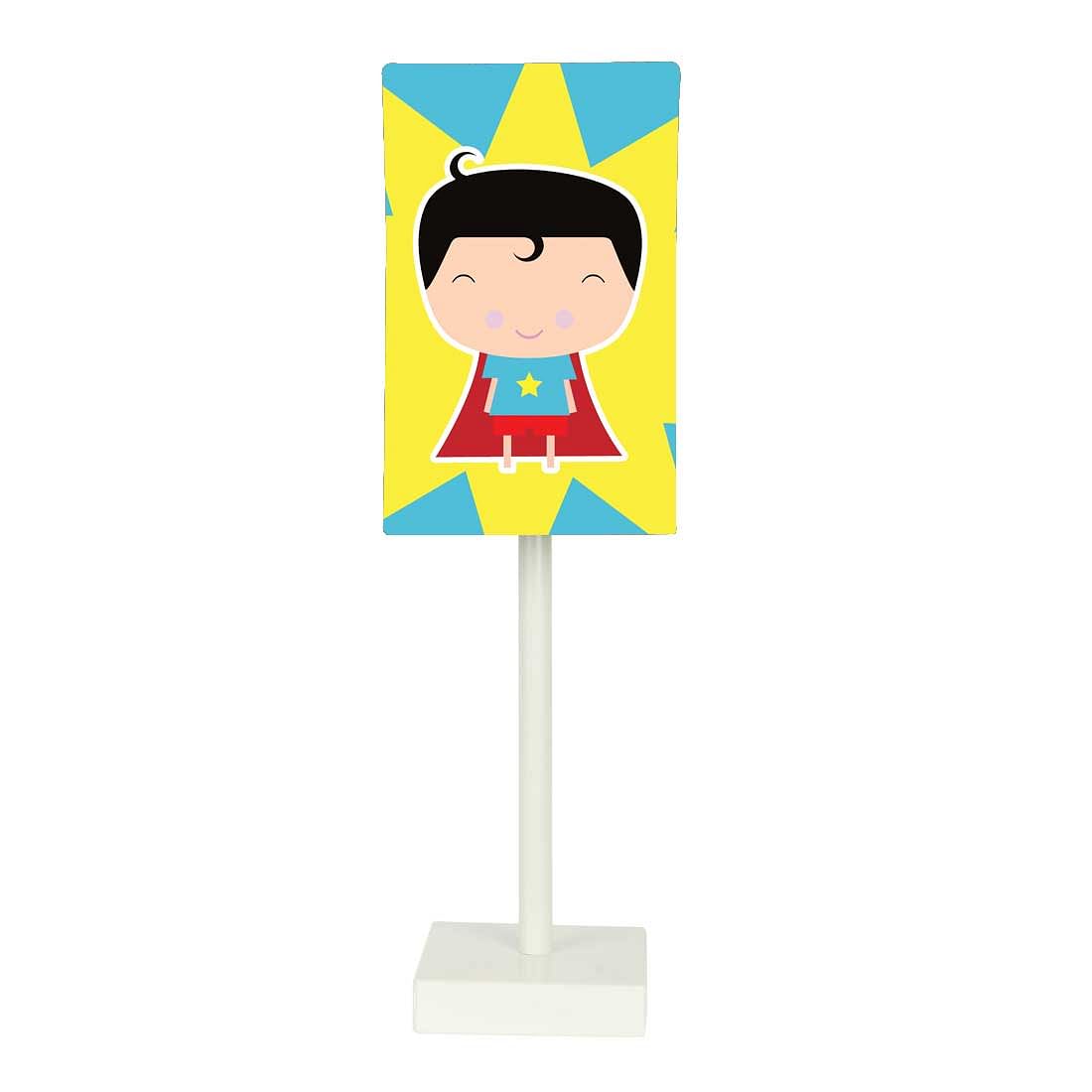 Tall Table Lamp For Living Rooms -   Cute Superboy Nutcase