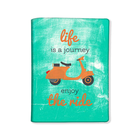 Designer Passport Cover -  Life Is A Journey Nutcase