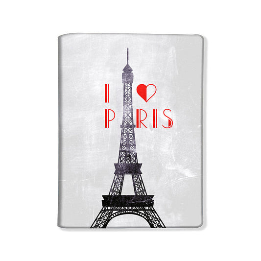 Designer Passport Cover -  I Love Paris Nutcase