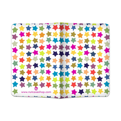 Designer Passport Cover - Colorful Stars Nutcase