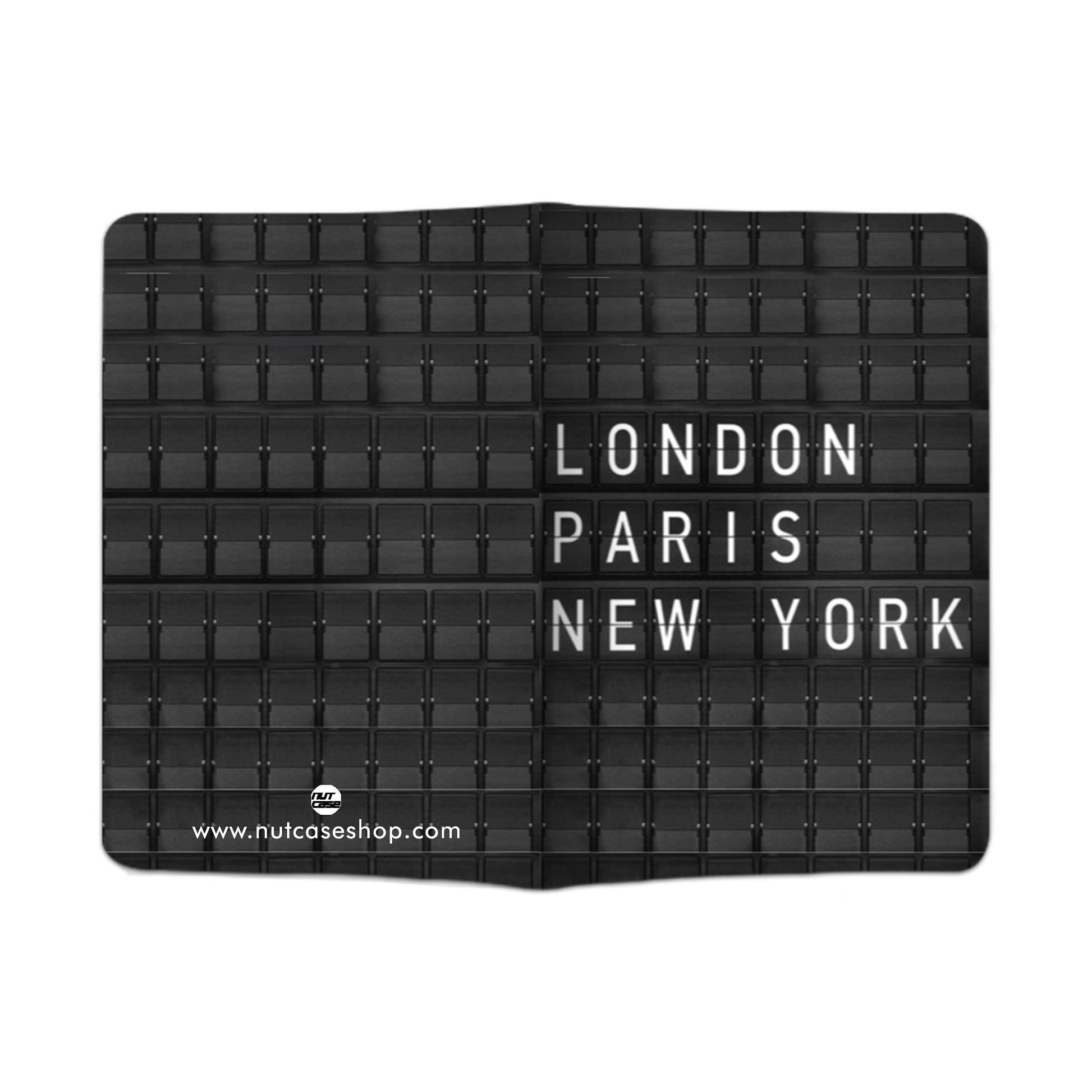 Designer Passport Cover - Departure Arrival Nutcase