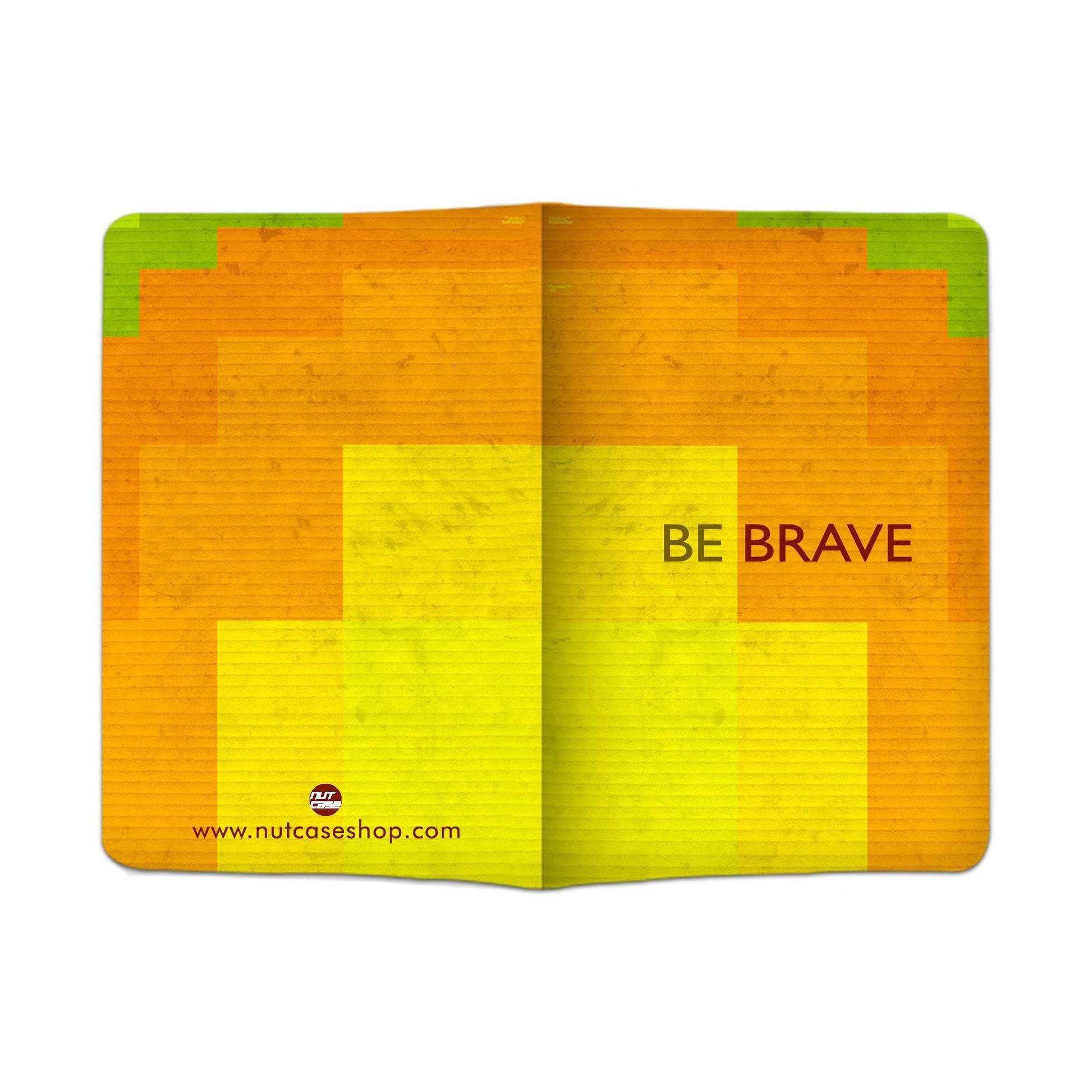 Designer Passport Cover - Be Brave Nutcase