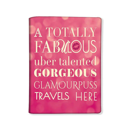 Designer Passport Cover -  Glamourpuss Travels Here Nutcase