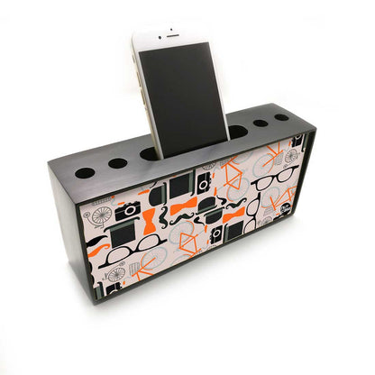 Pen Mobile Stand Holder Desk Organizer - Hipster Attitude Nutcase