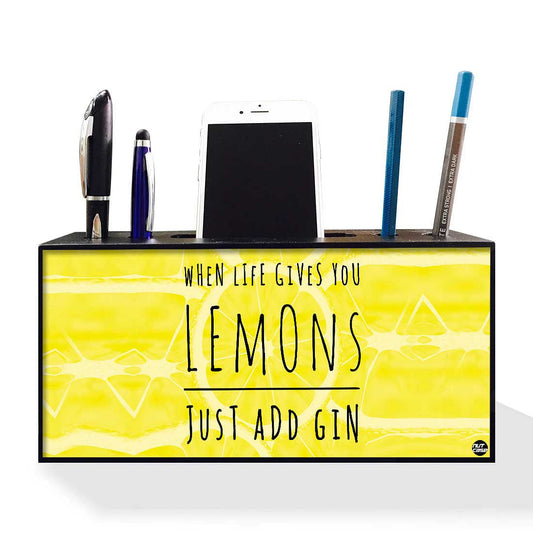 Pen Mobile Stand Holder Desk Organizer - Lemons Nutcase