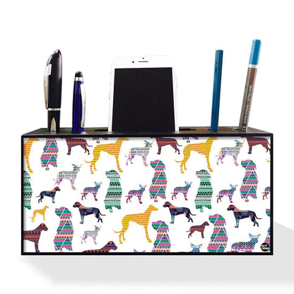 Pen Mobile Stand Holder Desk Organizer - Dogs Nutcase