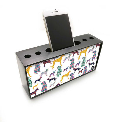 Pen Mobile Stand Holder Desk Organizer - Dogs Nutcase