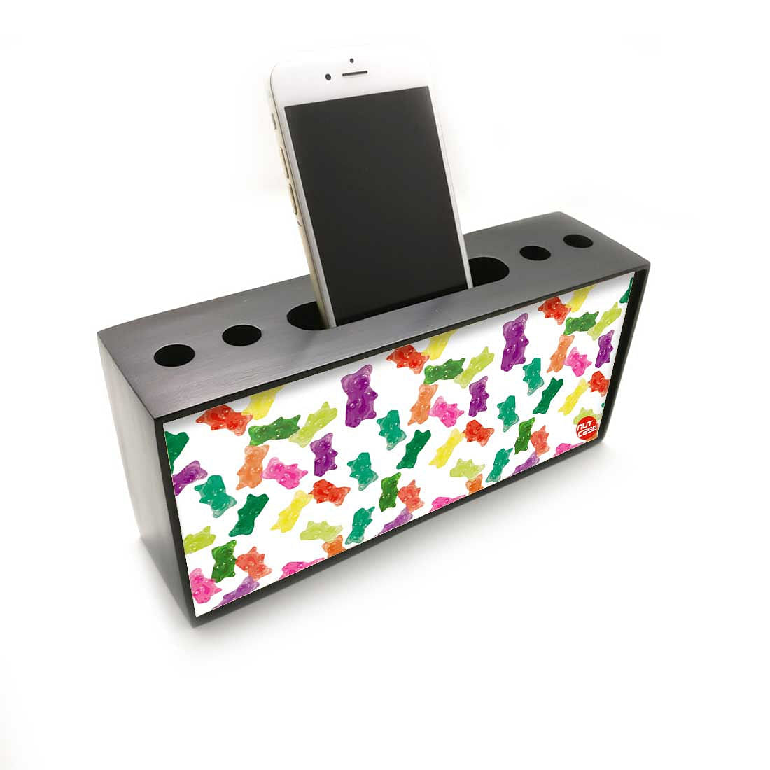 Pen Mobile Stand Holder Desk Organizer - Gummy Bear Nutcase