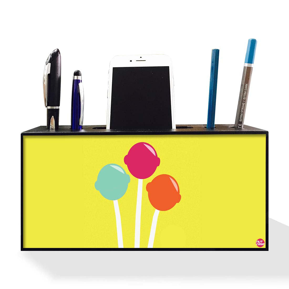 Pen Mobile Stand Holder Desk Organizer - Lollipops Nutcase