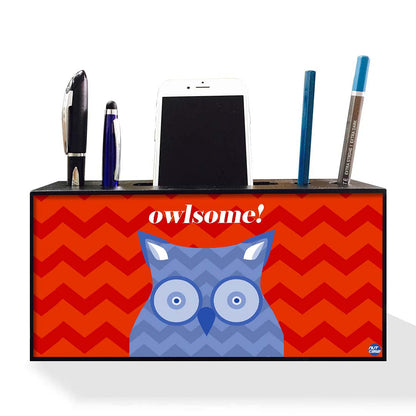 Pen Mobile Stand Holder Desk Organizer - Owlsome Nutcase