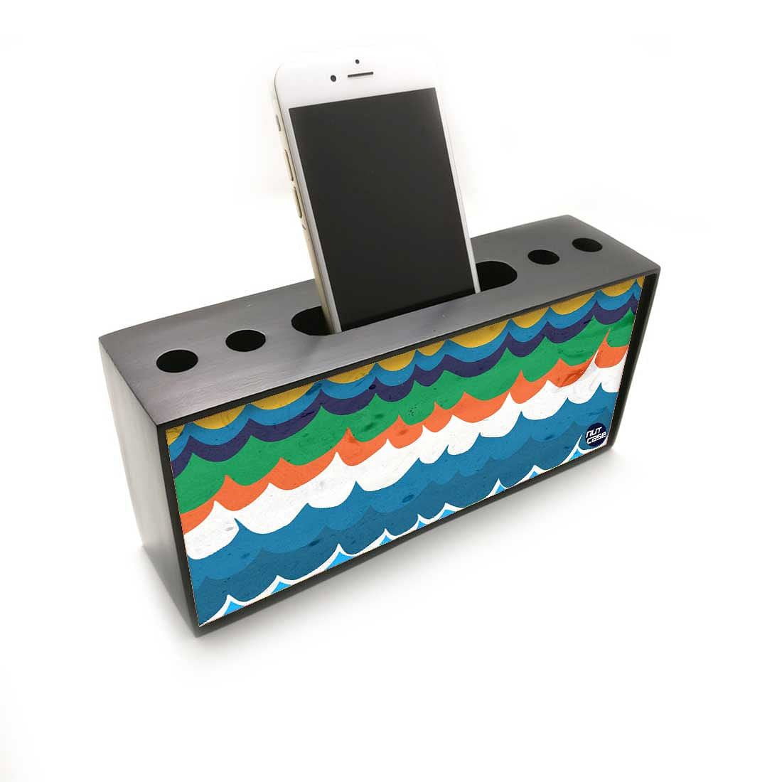 Pen Mobile Stand Holder Desk Organizer - Waves Nutcase