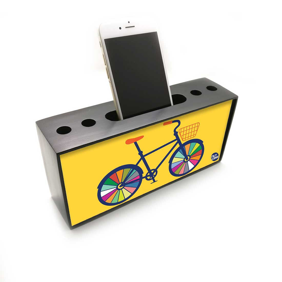 Pen Mobile Stand Holder Desk Organizer - Cycle Art Nutcase