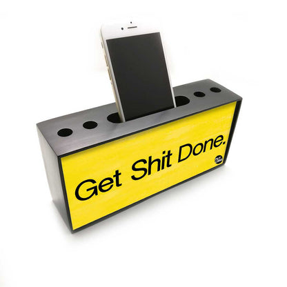 Pen Mobile Stand Holder Desk Organizer - Get Shit Done Nutcase