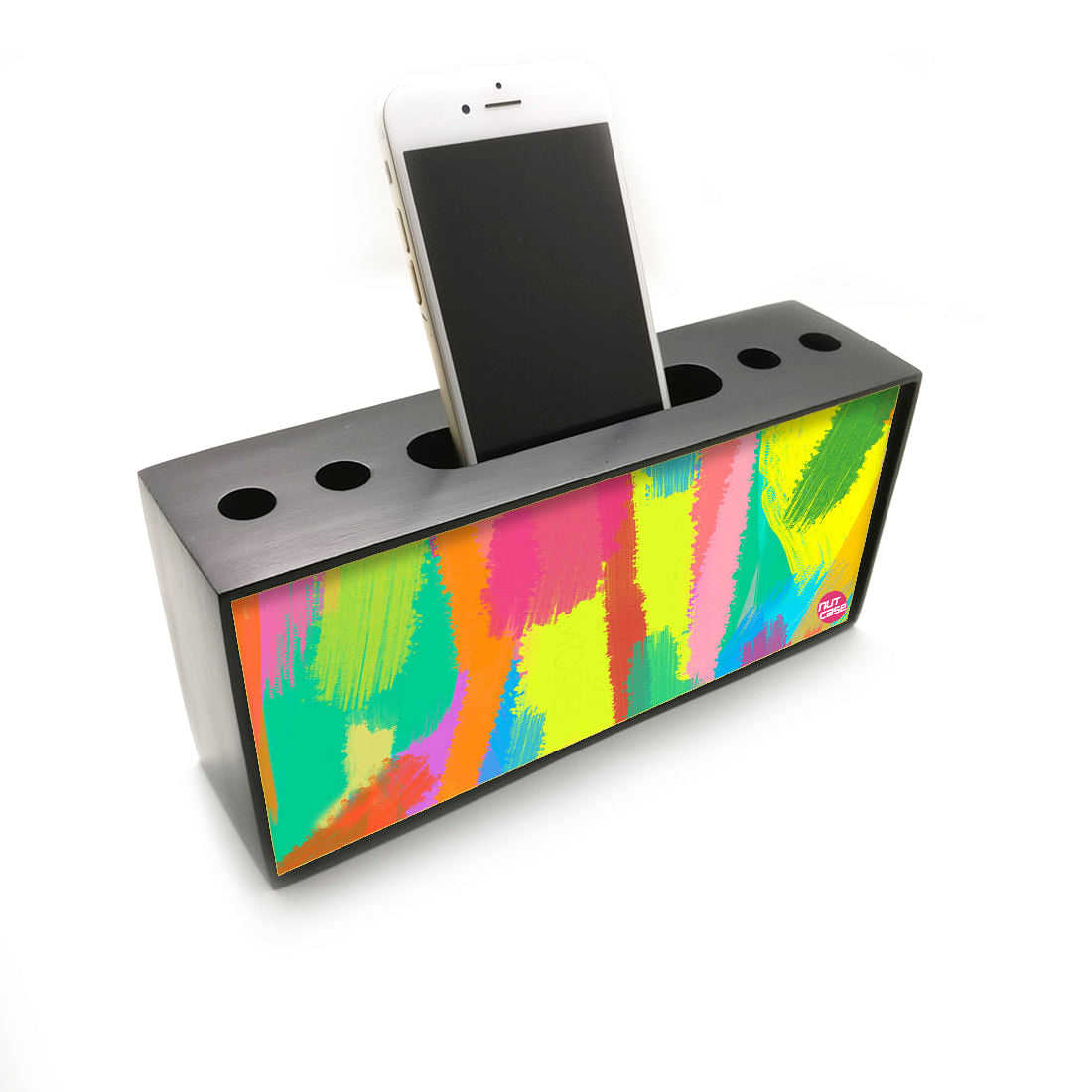 Pen Mobile Stand Holder Desk Organizer - Shades Of Color Nutcase