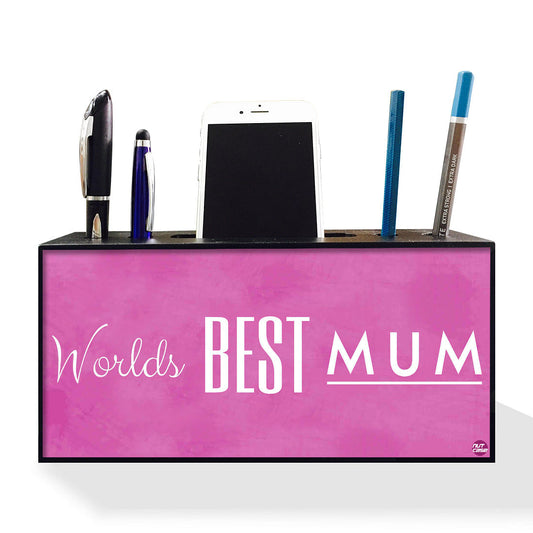 Pen Mobile Stand Holder Desk Organizer - Worlds Best MUM Nutcase