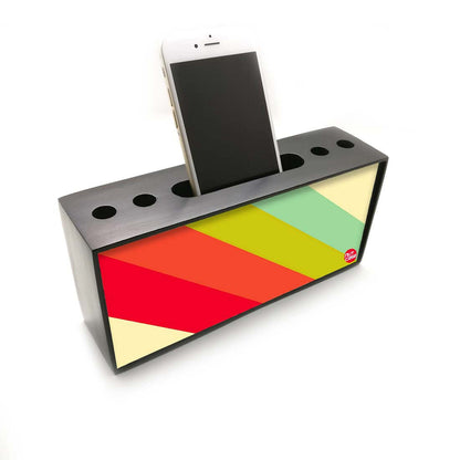 Pen Mobile Stand Holder Desk Organizer - Color Strips Nutcase