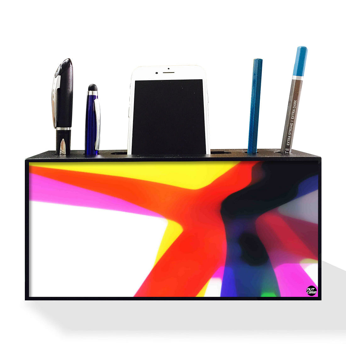 Pen Mobile Stand Holder Desk Organizer - WaterColor Nutcase