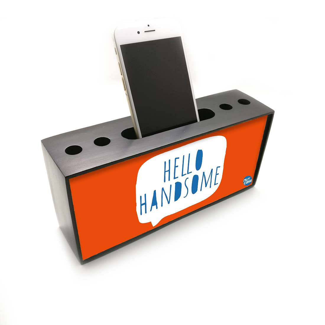 Pen Mobile Stand Holder Desk Organizer - Hello Handsome Nutcase