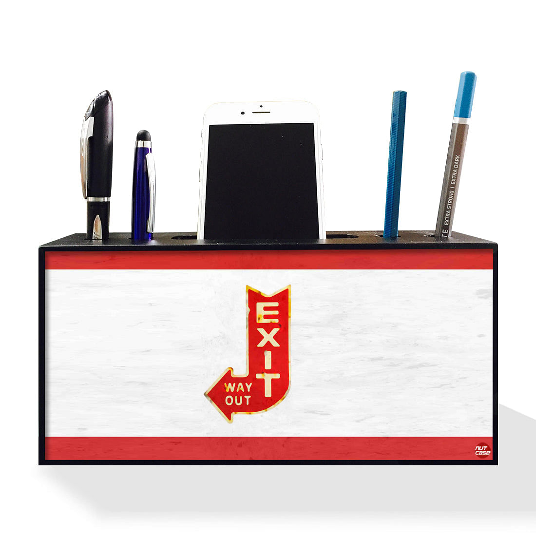 Pen Mobile Stand Holder Desk Organizer - Exit Nutcase