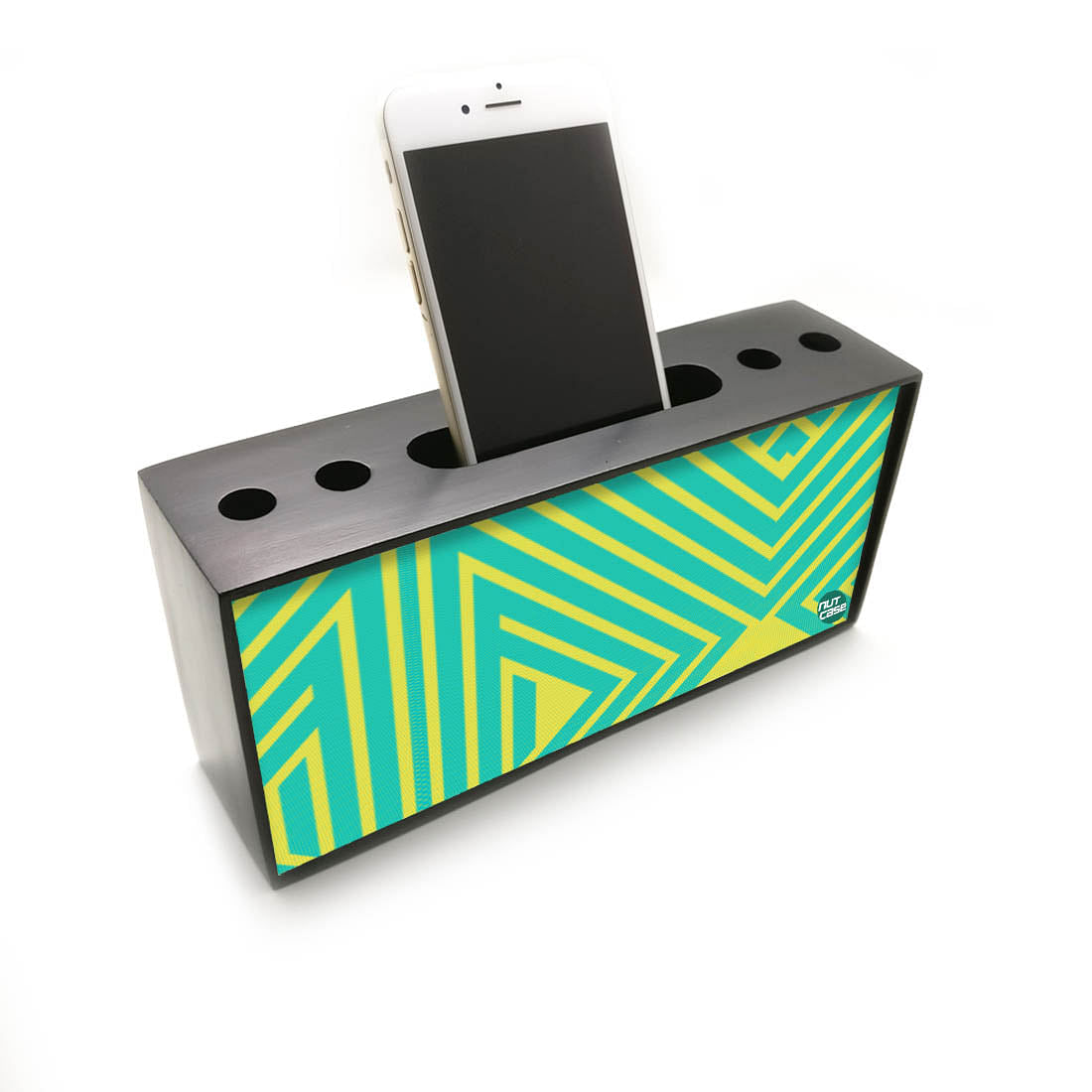 Pen Mobile Stand Holder Desk Organizer - Line Art Nutcase