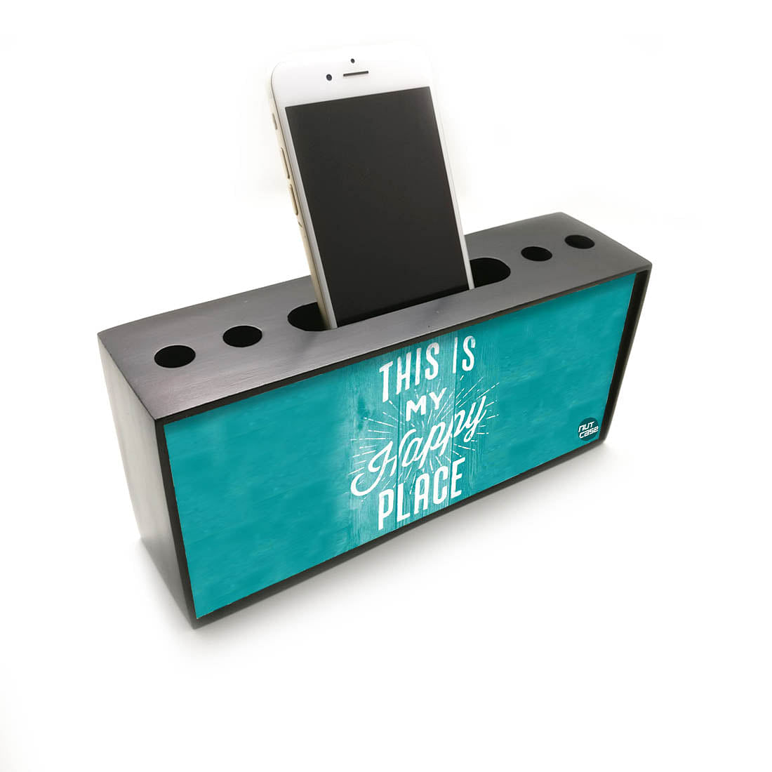 Pen Mobile Stand Holder Desk Organizer - This Is My Happy Place Nutcase