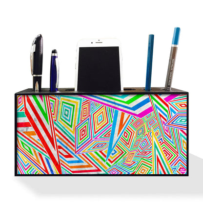 Pen Mobile Stand Holder Desk Organizer - Kaleidoscope Nutcase