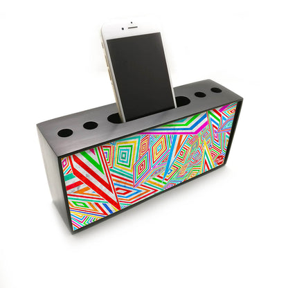 Pen Mobile Stand Holder Desk Organizer - Kaleidoscope Nutcase