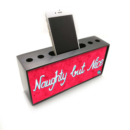 Pen Mobile Stand Holder Desk Organizer - Naughty But Nice Nutcase