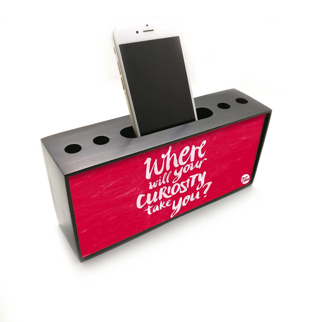 Pen Mobile Stand Holder Desk Organizer - Where Will Your Curiosity Take You Nutcase