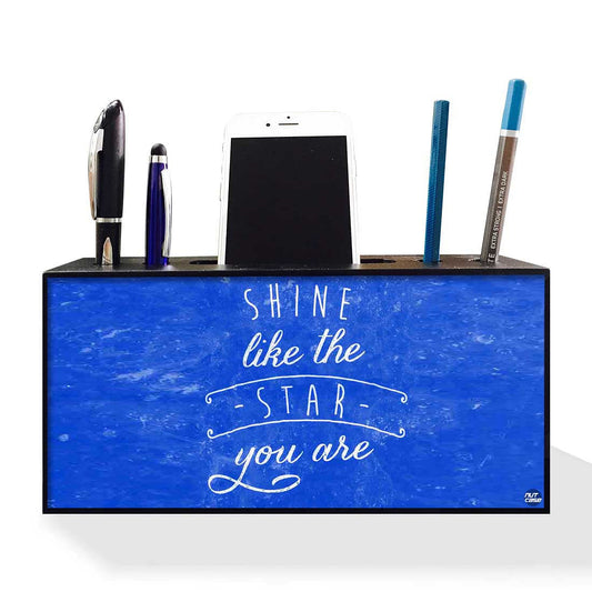 Pen Mobile Stand Holder Desk Organizer - Shine Like The Star Nutcase