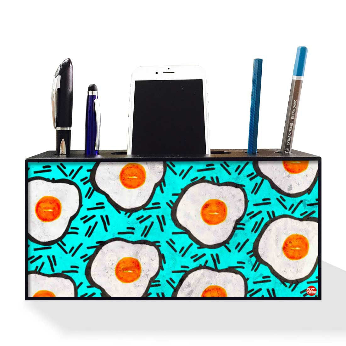 Pen Mobile Stand Holder Desk Organizer - Eggs Nutcase