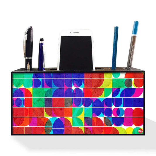 Pen Mobile Stand Holder Desk Organizer - Primary Colors Nutcase