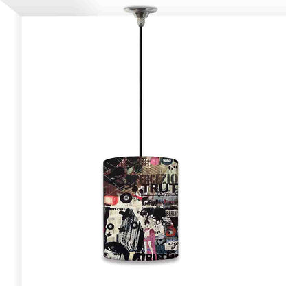 Cool Outdoor Pendant Lamp - Paper Collage Nutcase