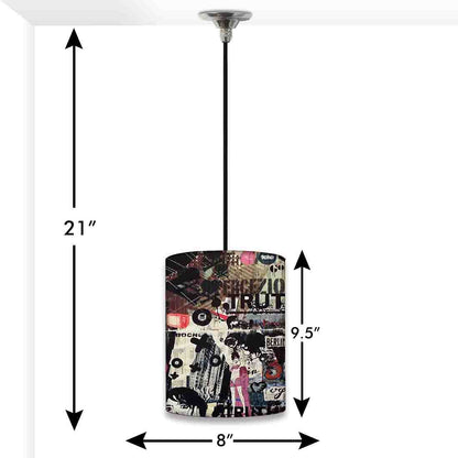 Cool Outdoor Pendant Lamp - Paper Collage Nutcase