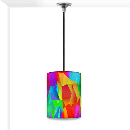 New Antique Ceiling Pendant Lamp - Shards of Color Nutcase