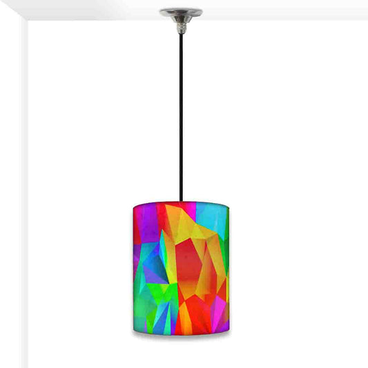 New Antique Ceiling Pendant Lamp - Shards of Color Nutcase