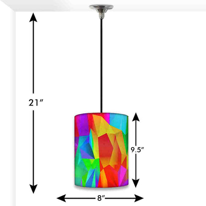 New Antique Ceiling Pendant Lamp - Shards of Color Nutcase