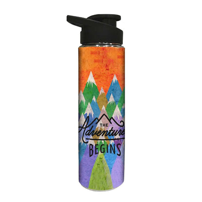 Stainless Steel Sipper Bottle - The Adventure Begins Nutcase