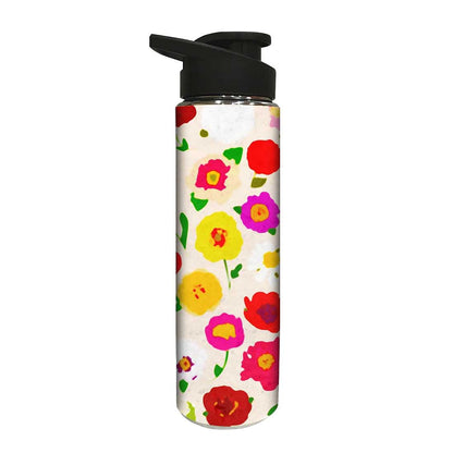 Designer Sipper Bottle for Kids - Colorful Flower Nutcase