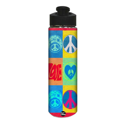 Designer Stainless Steel Sipper Water Bottle - Peace Nutcase