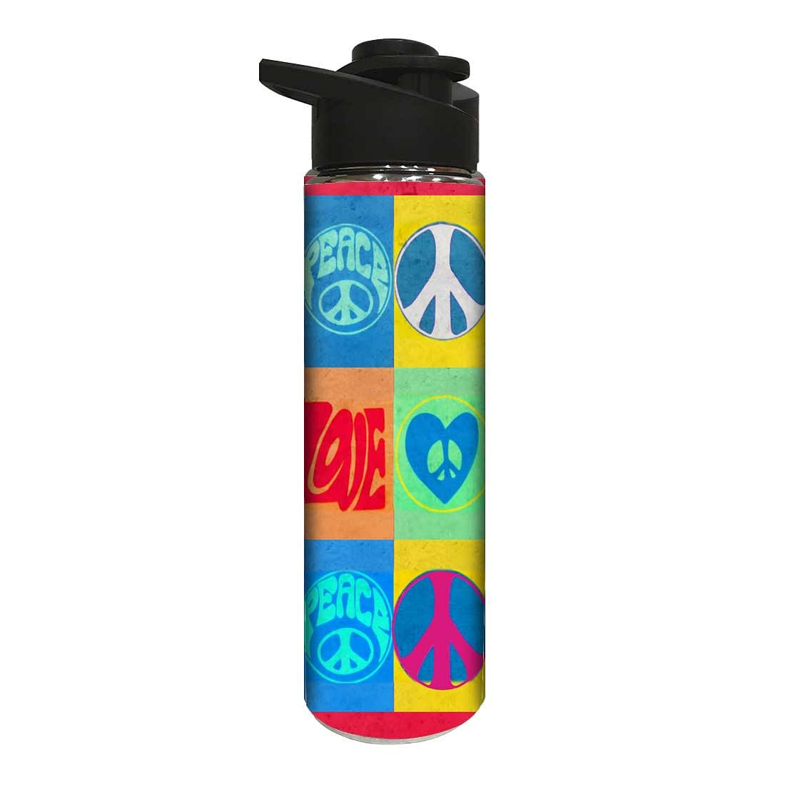 Designer Stainless Steel Sipper Water Bottle - Peace Nutcase