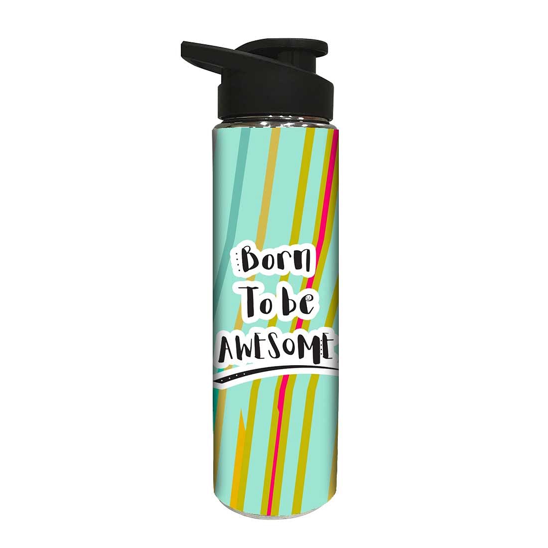 Stainless Steel Water Bottle -  Born to Be Awesome Nutcase