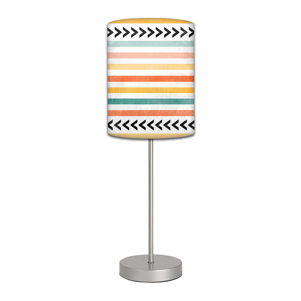 Stainless Steel Table Lamp For Living Room Bedroom -   Colorfull Strips Nutcase
