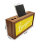Wooden Desk Organizer Pen Mobile Stand - Bonjour Nutcase