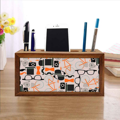 Pen Mobile Stand Holder Desk Organizer - Hipster Attitude Nutcase