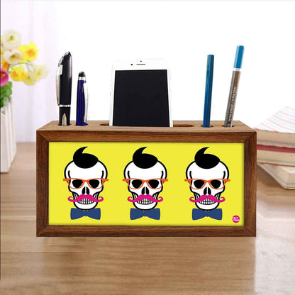 Small Wooden drawers for desk - Skull Nutcase